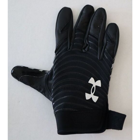 Under Armour Adult Sz 2XL Black Spotlight Wide Receiver Football Gloves - Picture 5 of 5